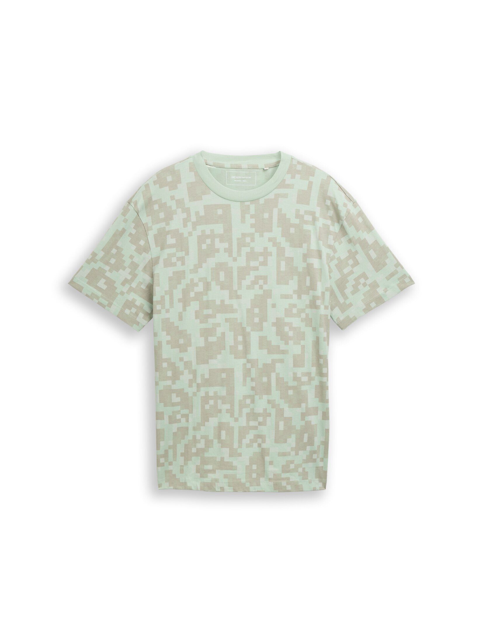 TOM TAILOR Denim T-Shirt T-Shirt Relaxed Fit T-Shirt mit Muster