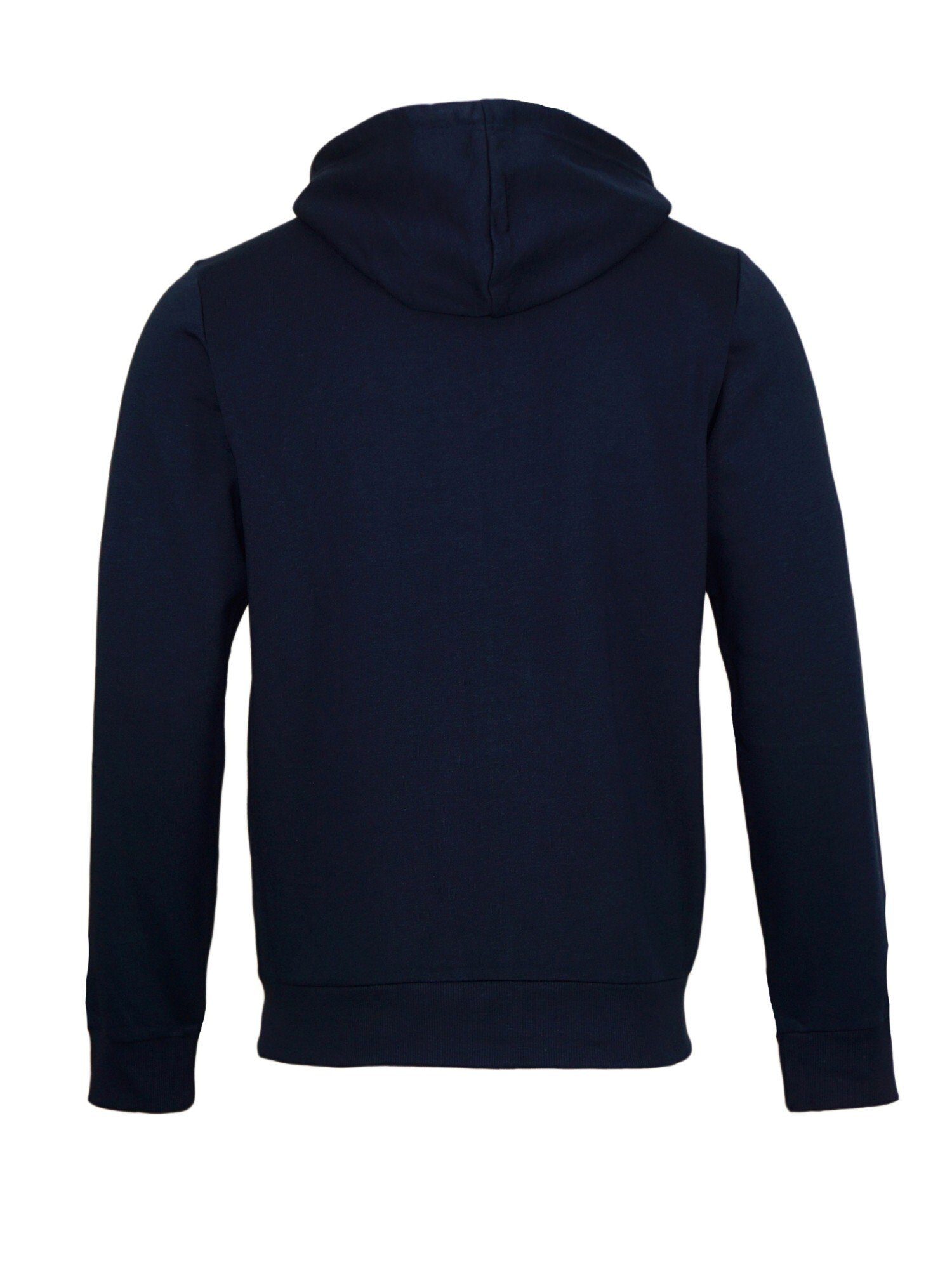 Kapuze mit Emporio dunkelblau Knit Sweatshirt (1-tlg) Armani Sweatjacke Hoodie