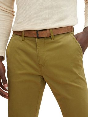 TOM TAILOR Denim Chinohose SLIM CHINO BELT mit Stretch