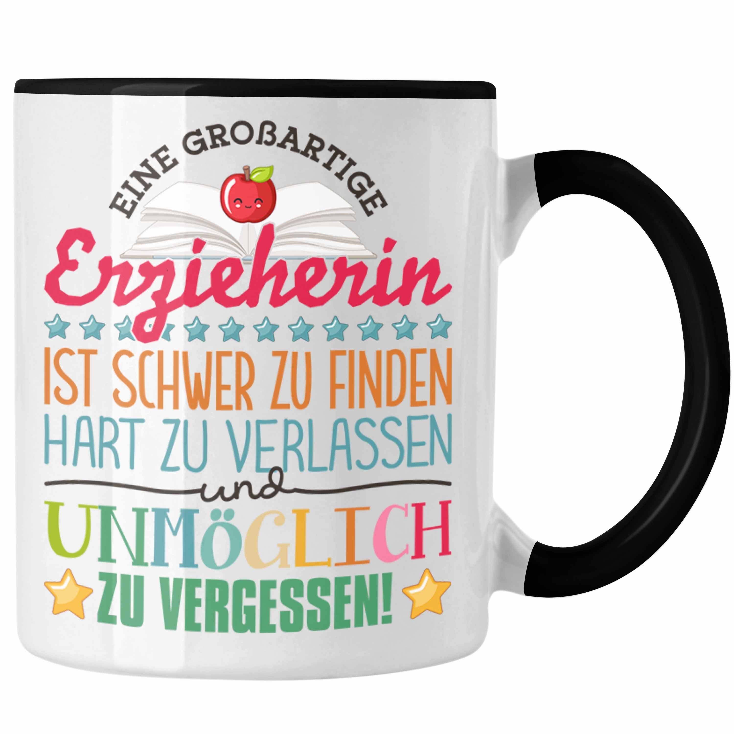 Trendation Tasse Trendation - Erzieherin Abschied Tasse Abschiedsgeschenk Spruch Kinder