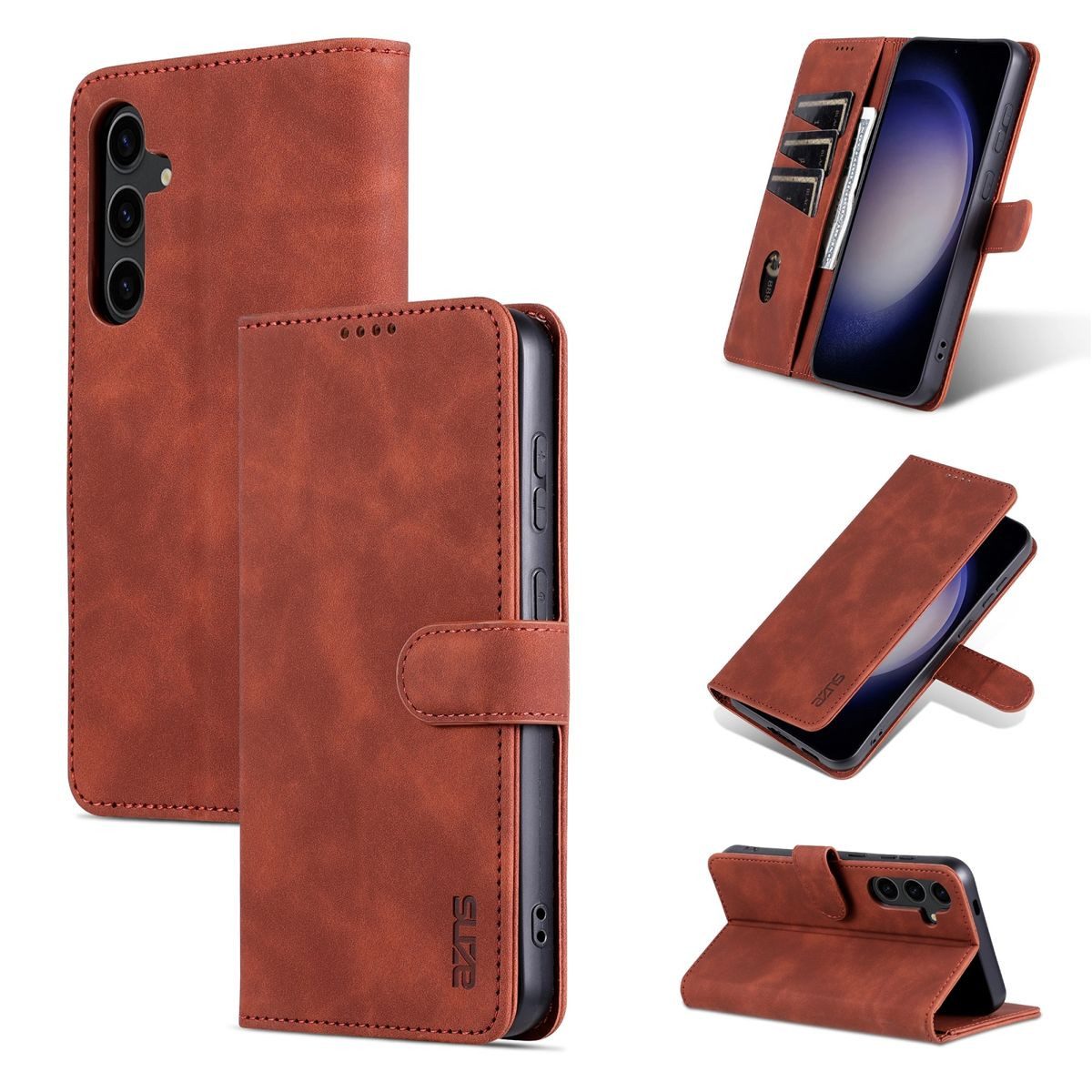 König Design Handyhülle Samsung Galaxy S24 Plus, Schutzhülle Schutztasche Case Cover Etuis Wallet Klapptasche Bookstyle
