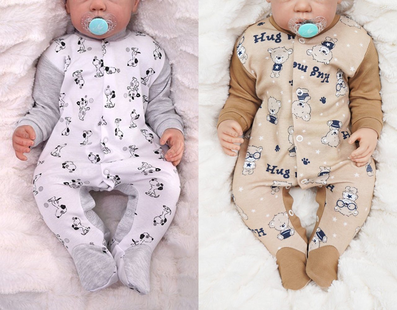 Divita-Mode Strampler »2er Pack Baby Strampler Schlafanzug Schlafstrample«  (2-tlg) online kaufen | OTTO