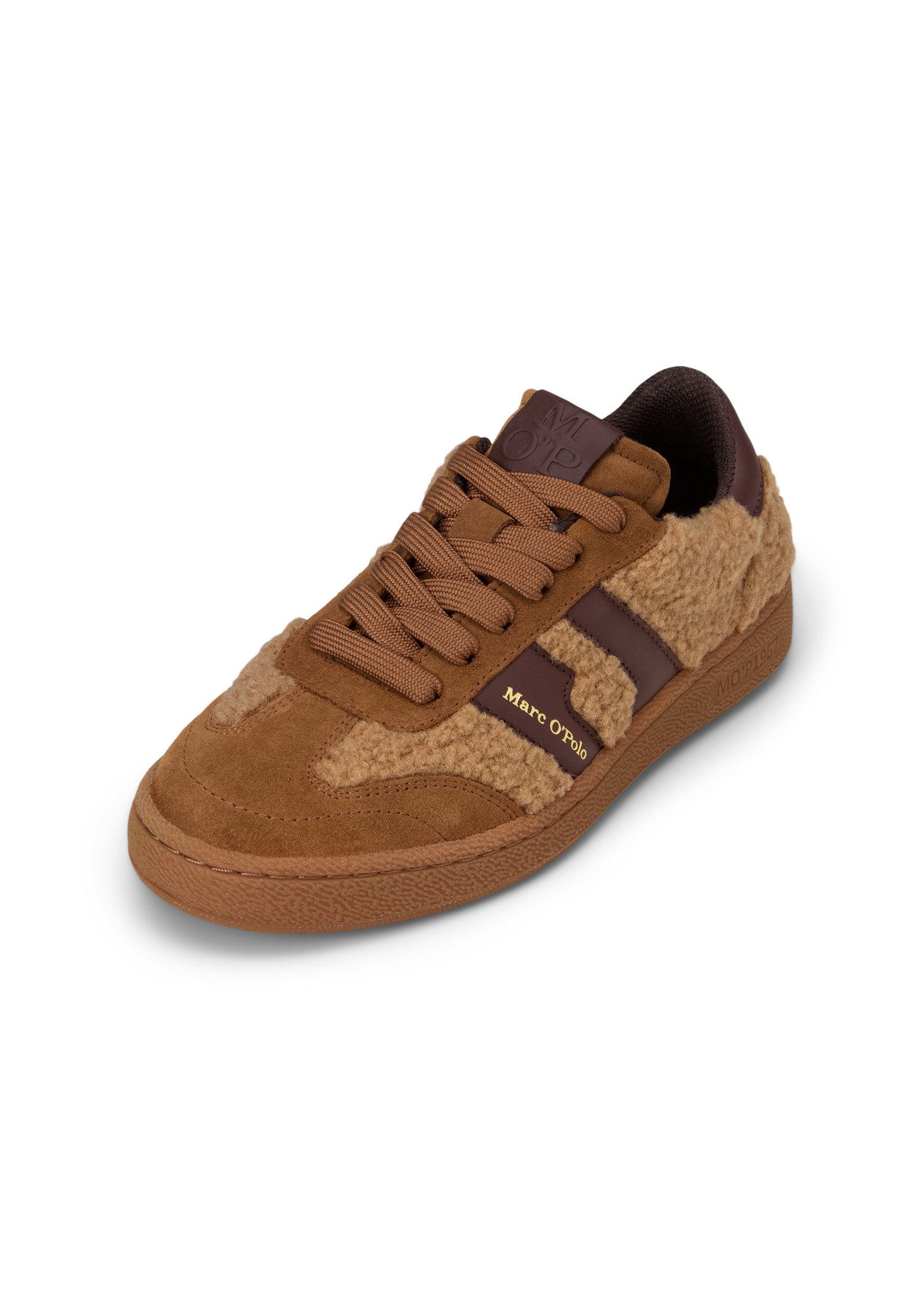 Marc O'Polo aus Leder und Teddyfell Sneaker