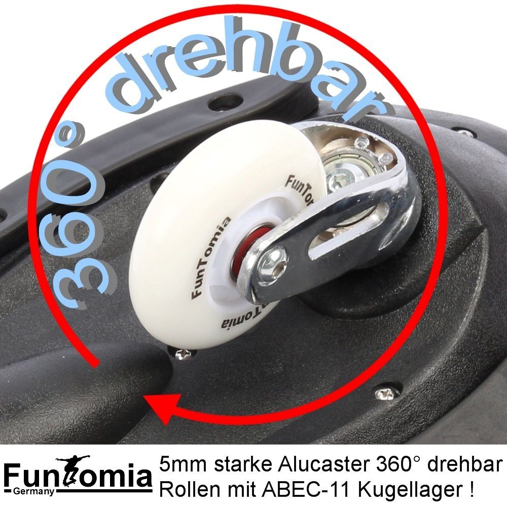 FunTomia Waveboard Waveboard mit Mach1 ABEC-9 Kugellager, LED Rollen & Tragetasche – Bild 5 von 5