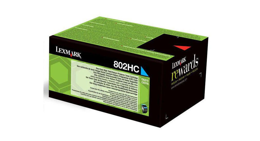 Thumbnail - Lexmark Tonerkartusche Lexmark 802HC Toner cyan (80C2HC0)