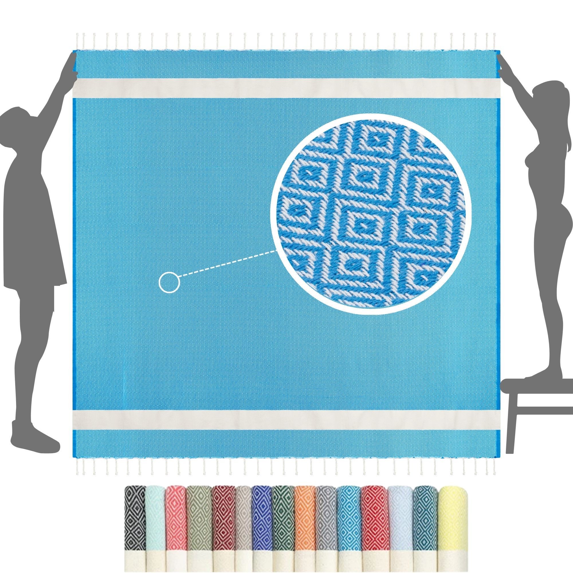 furora HOLIDAY Strandtuch XXL groß 200x200 günstig online kaufen