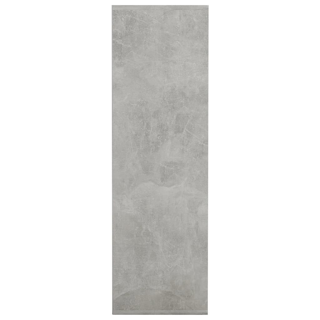 vidaXL Bücherregal NA Bücherregal Betongrau 98x30x98 cm Spanplatte