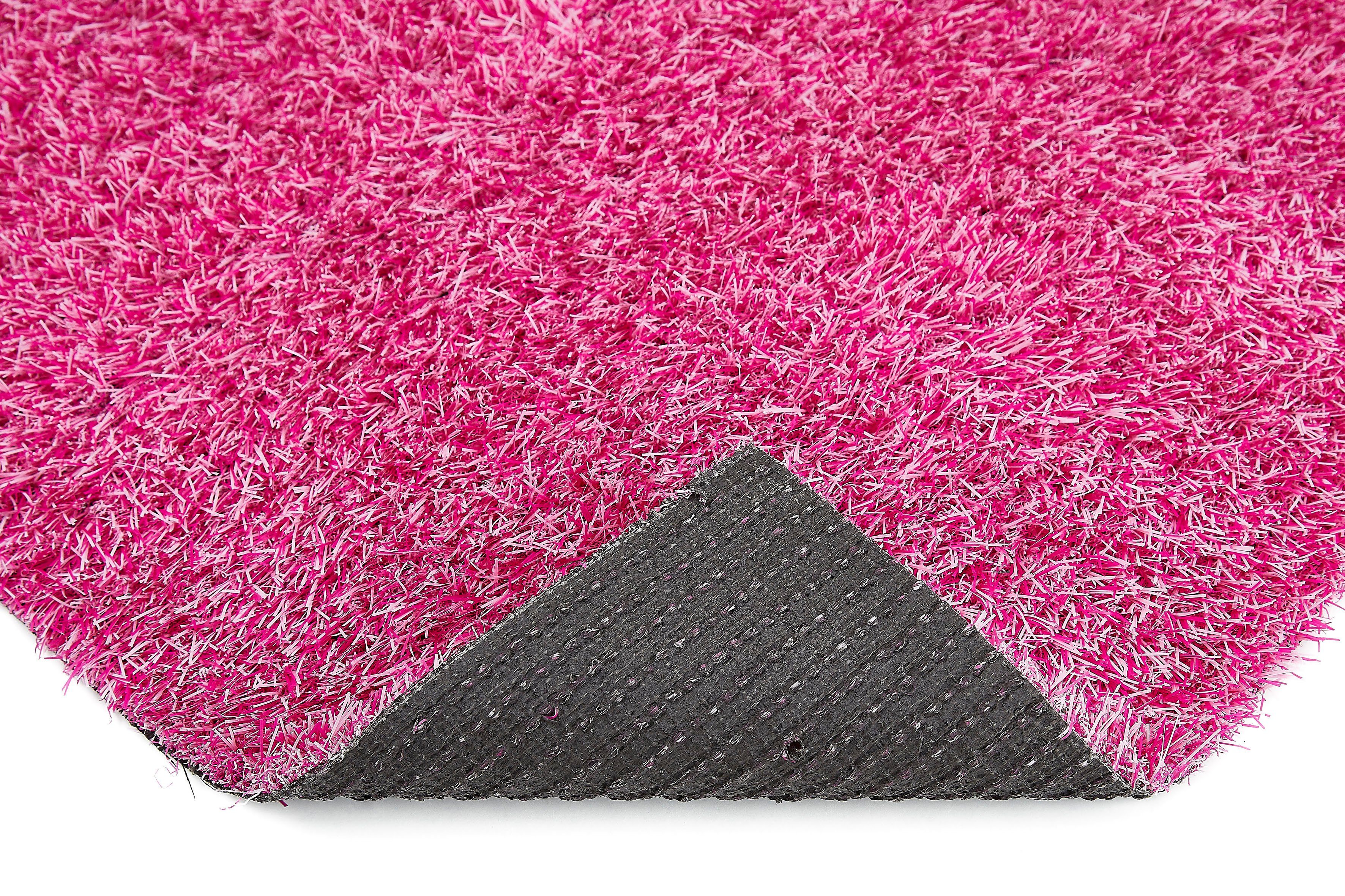 Andiamo Kunstrasen Trendy, Gesamthöhe 25 mm, Made in Netherlands, rechteckig, Rasenteppich, moderne Optik, mit Drainagelöchern, strapazierfähig