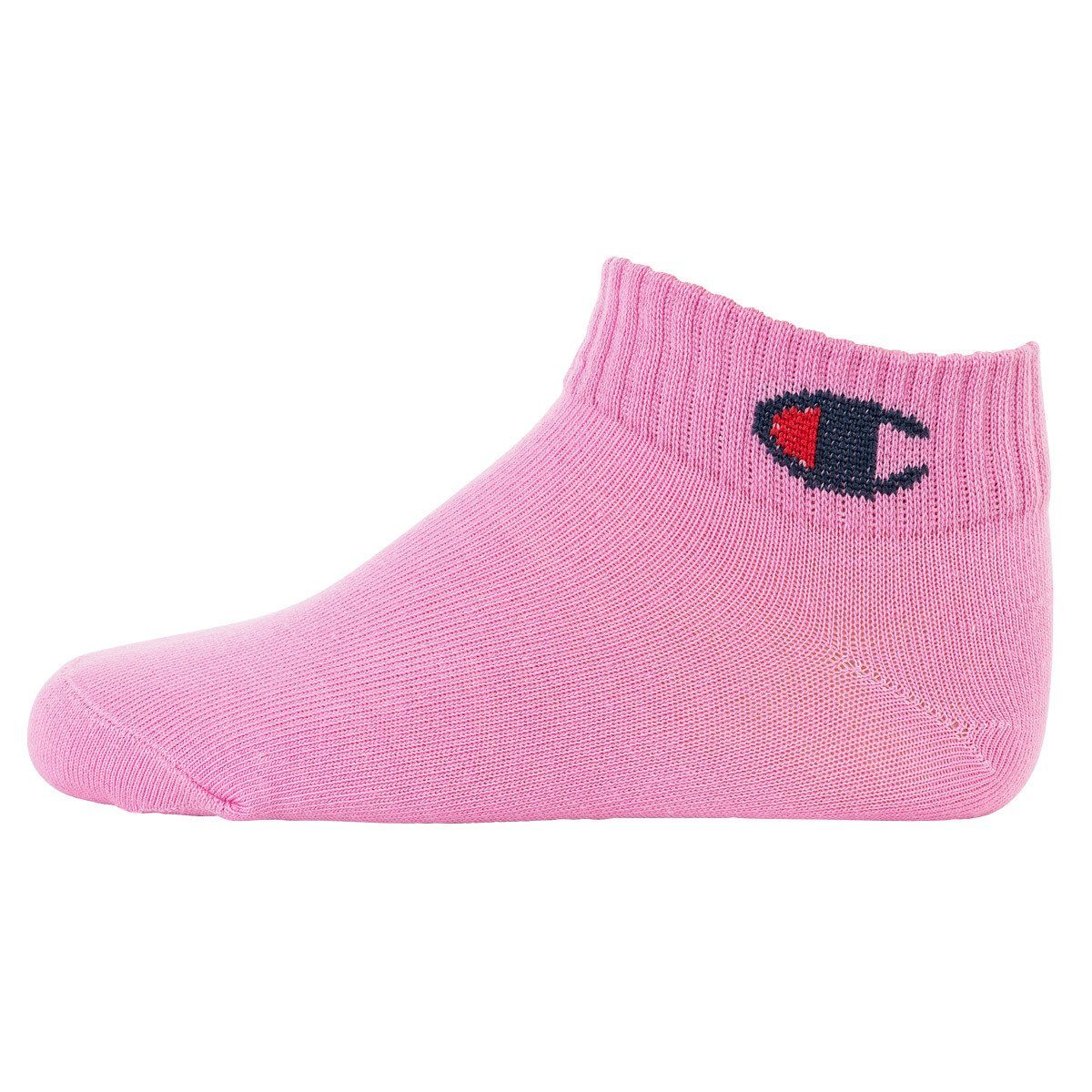 Freizeitsocken Kinder Pack- Pink/Weiß/Blau Socken, Champion einfarbig Socken, Crew 6er