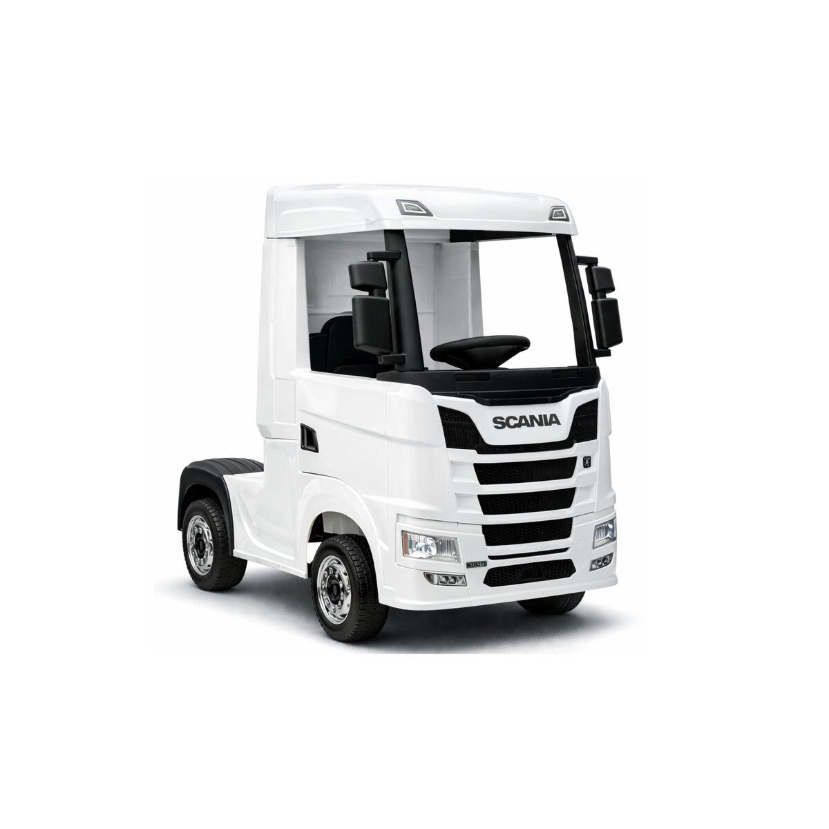 Wisam Elektro-Kinderauto Elektro Auto Batterieauto Auto Scania 500R HL698 Weiß 4x4