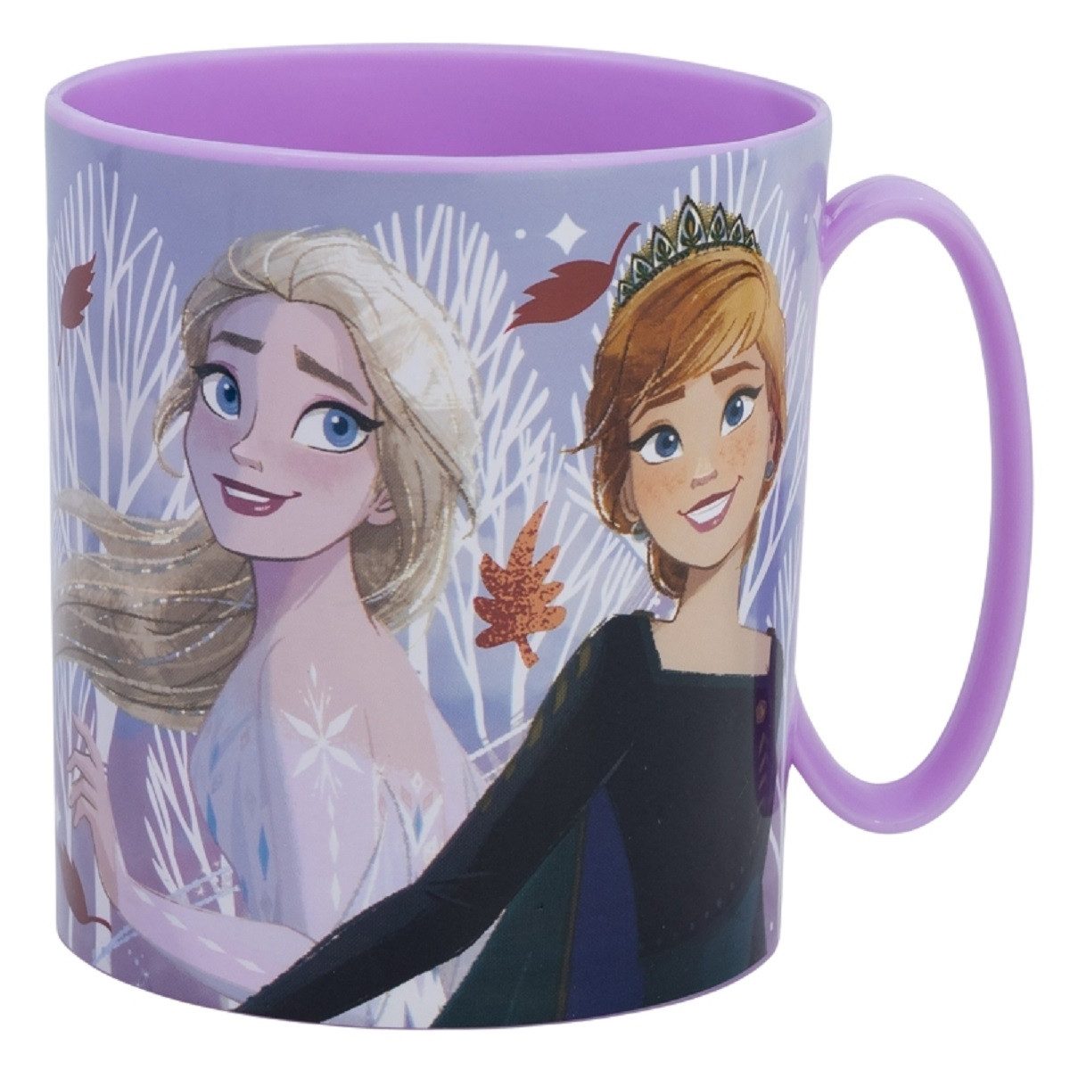 Disney Frozen Becher - Mikrowellengeeigneter Kunststoffbecher 390 ml – für Kinder, 1-tlg., Perfekt für Kinderhände. Ideal für den täglichen Gebrauch.