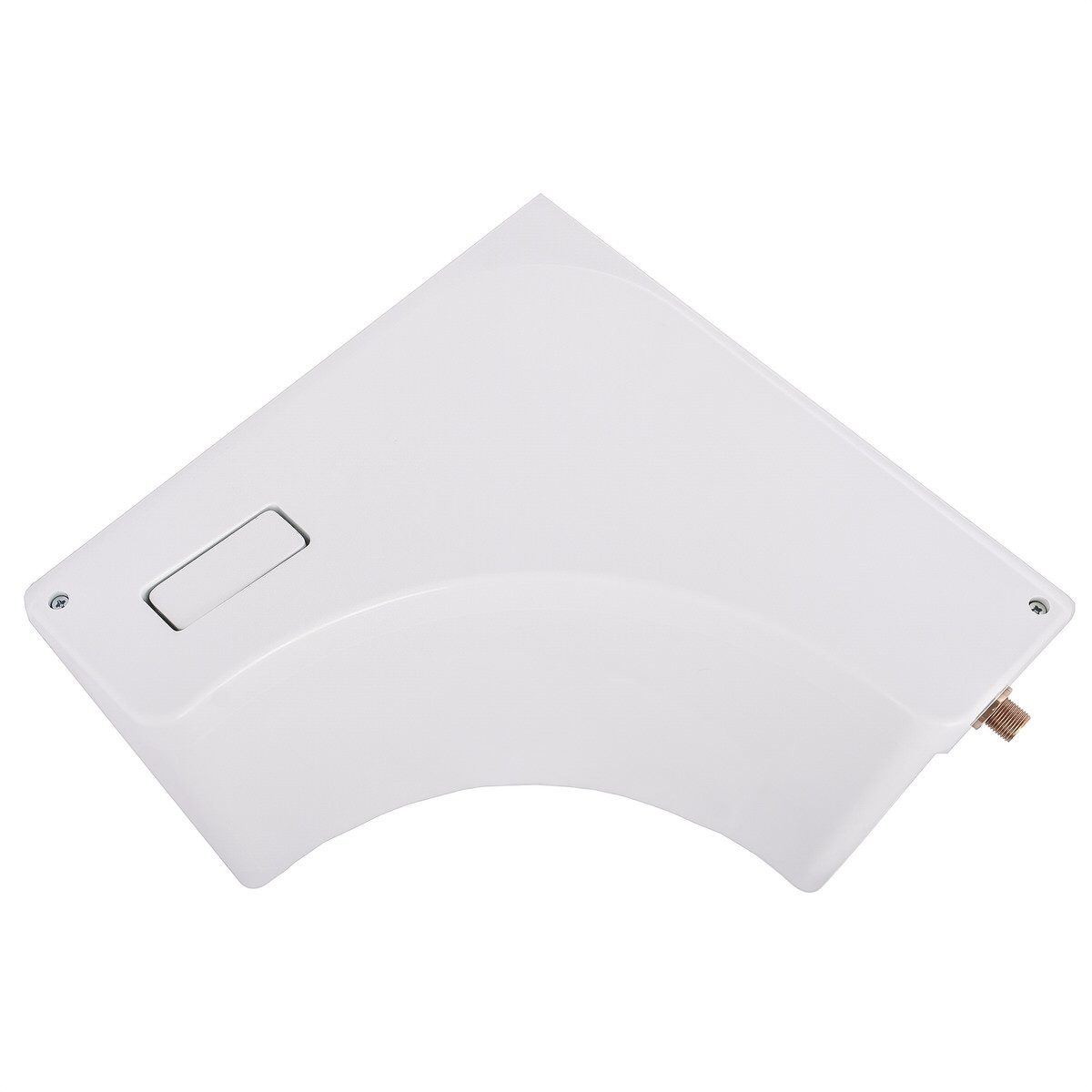 Belvit Spülkasten Eck-Aufputzspülkasten Weiß, vollisoliert & leise, für Stand-WC, 9 l, einzel, 1 St., Eckspülkasten inkl. Spülrohr & Montagematerial, Start-Stopp-Funktion