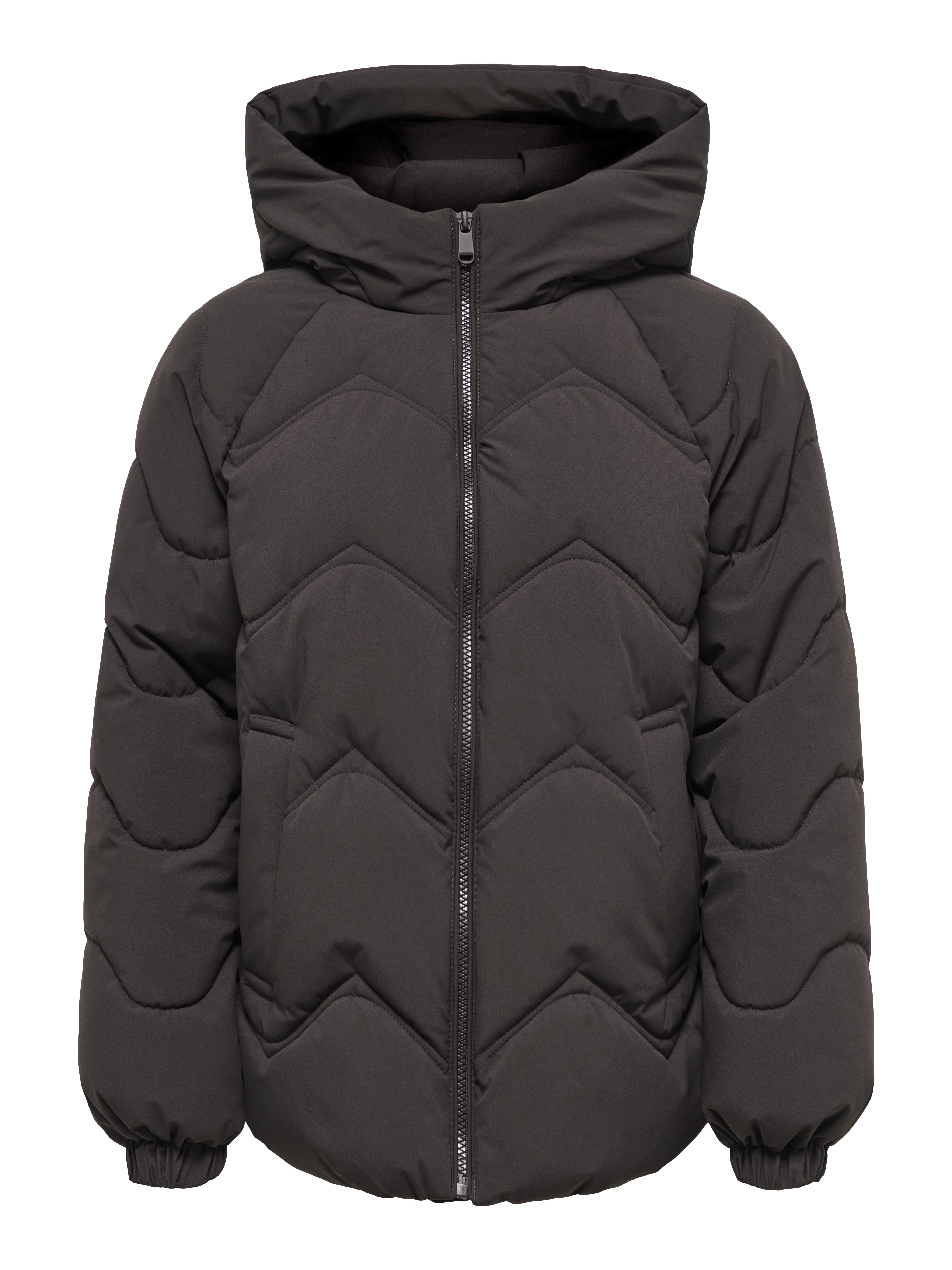 JDY Steppjacke JDYPOWER SHORT HOOD PUFFER OTW HAB Kunstfaser