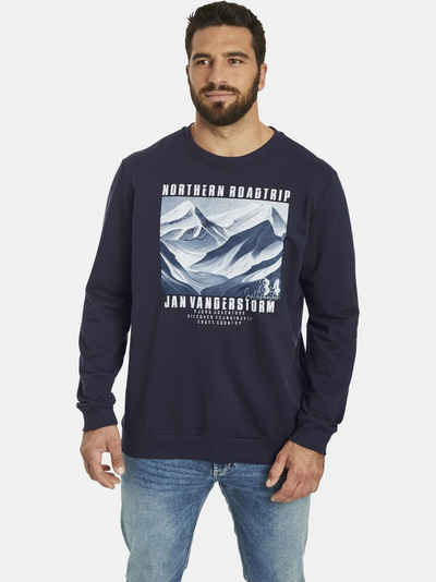 Jan Vanderstorm Sweatshirt HOLDGER mit elastischem Saumbund