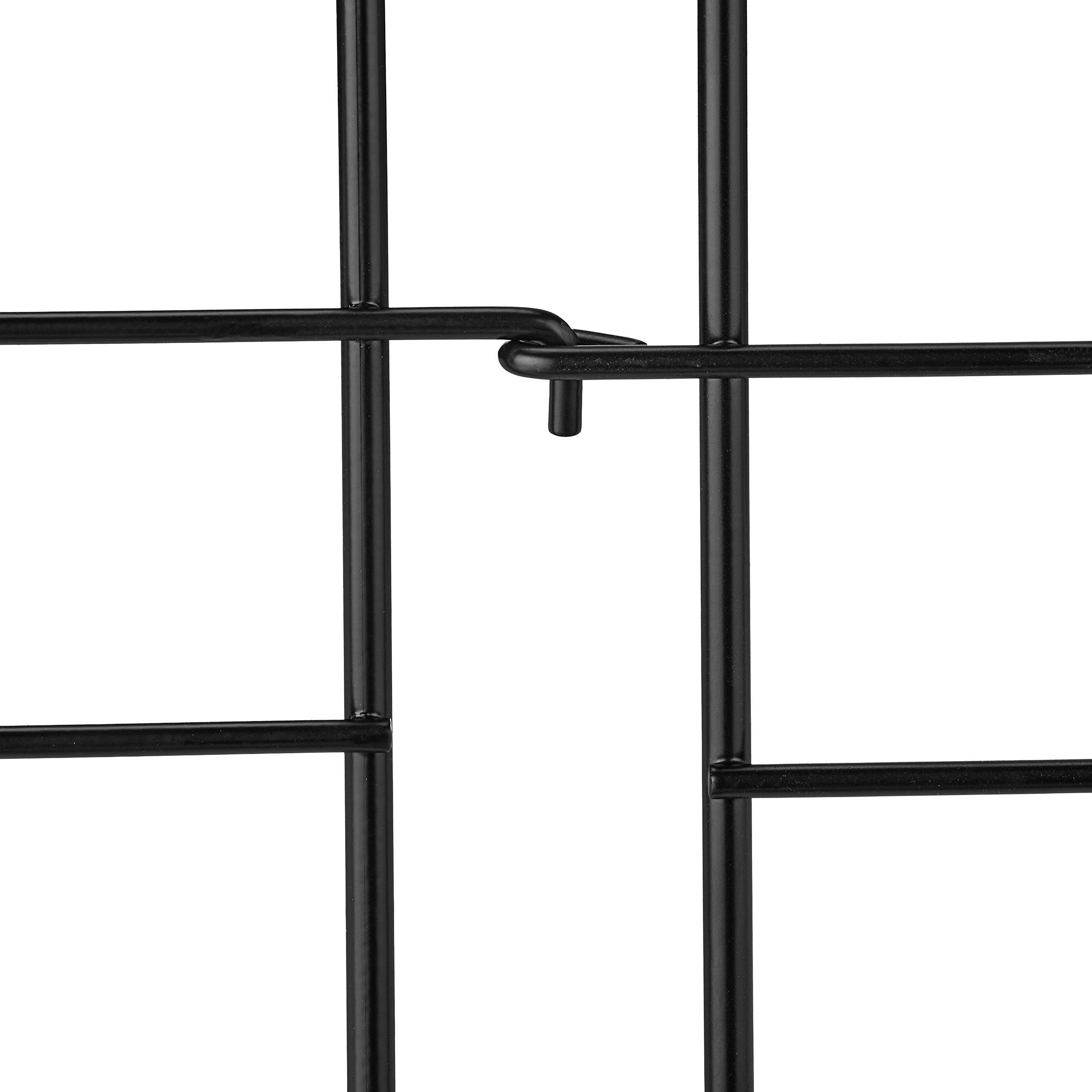 relaxdays Beetbegrenzung 6-teiliger Beetzaun aus Metall