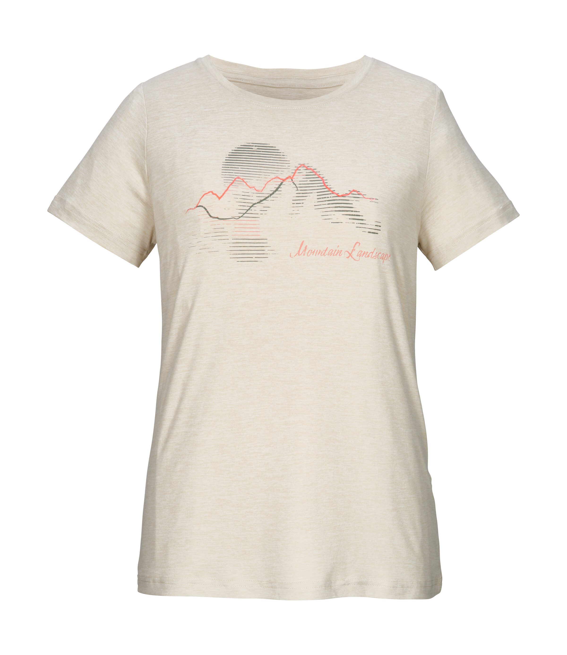 Killtec T-Shirt KOS 18 WMN TSHRT Leichtes, schnelltrocknendes Damen T-Shirt mit Stretch und Print