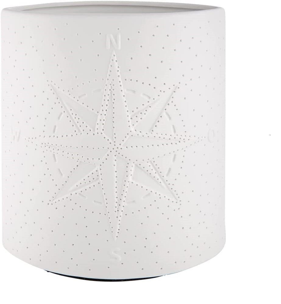 GILDE Tisch-Tageslichtlampe Porzellan Lampe Ellipse Windrose (BxHxL) 17 cm x 20 cm x 10 cm we. € 26,14, (€ 26,14 pro 1 Stk).