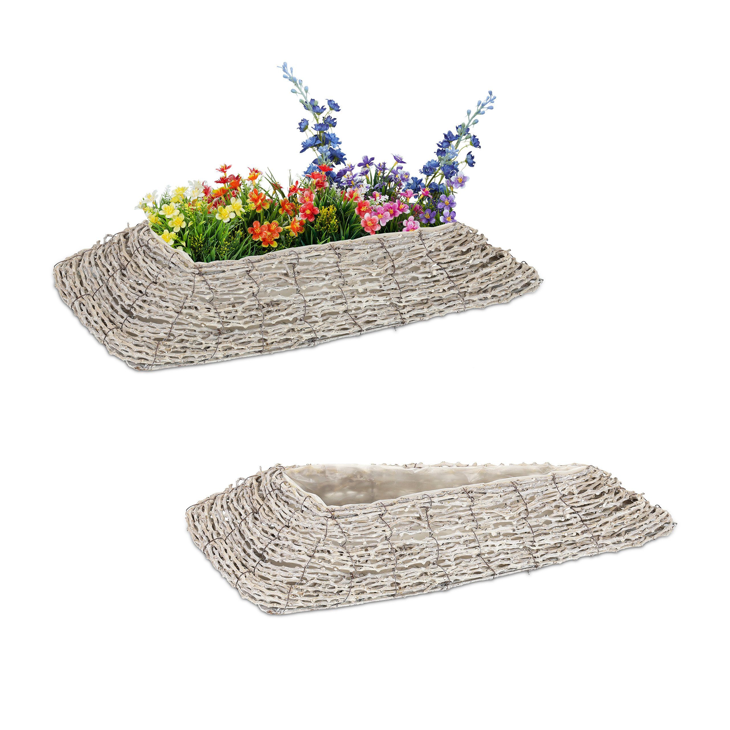 Blumentopf Dreieckiger Blumentopf im 2er Set