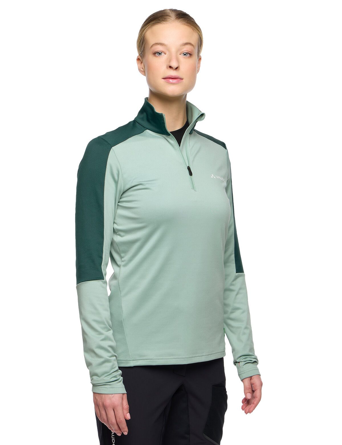 VAUDE Langarmshirt WOMEN'S LIVIGNO HALFZIP II (1-tlg) günstig online kaufen