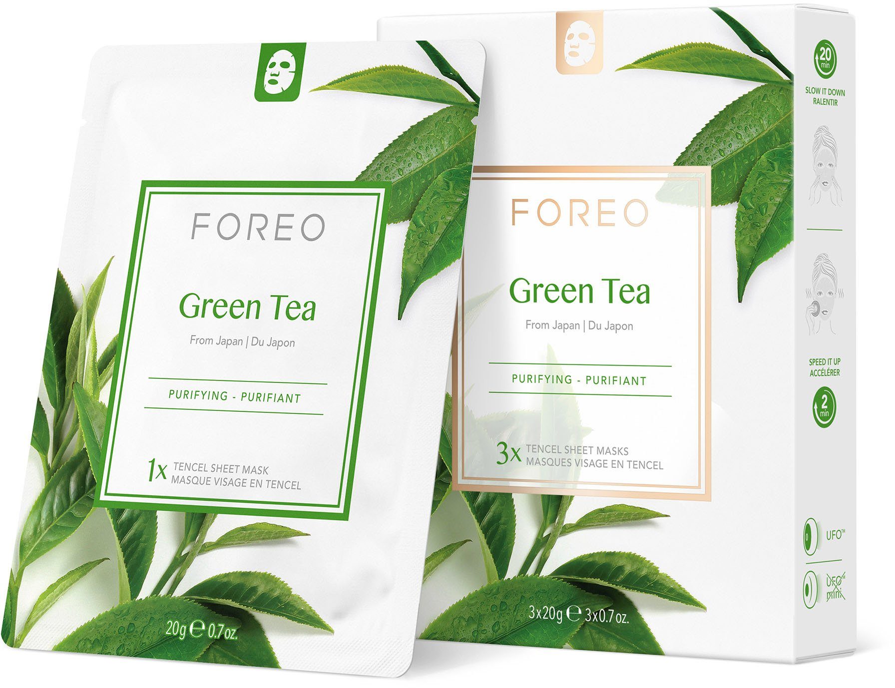 FOREO Gesichtsmaske Farm Tea To Collection Face Green Masks Sheet