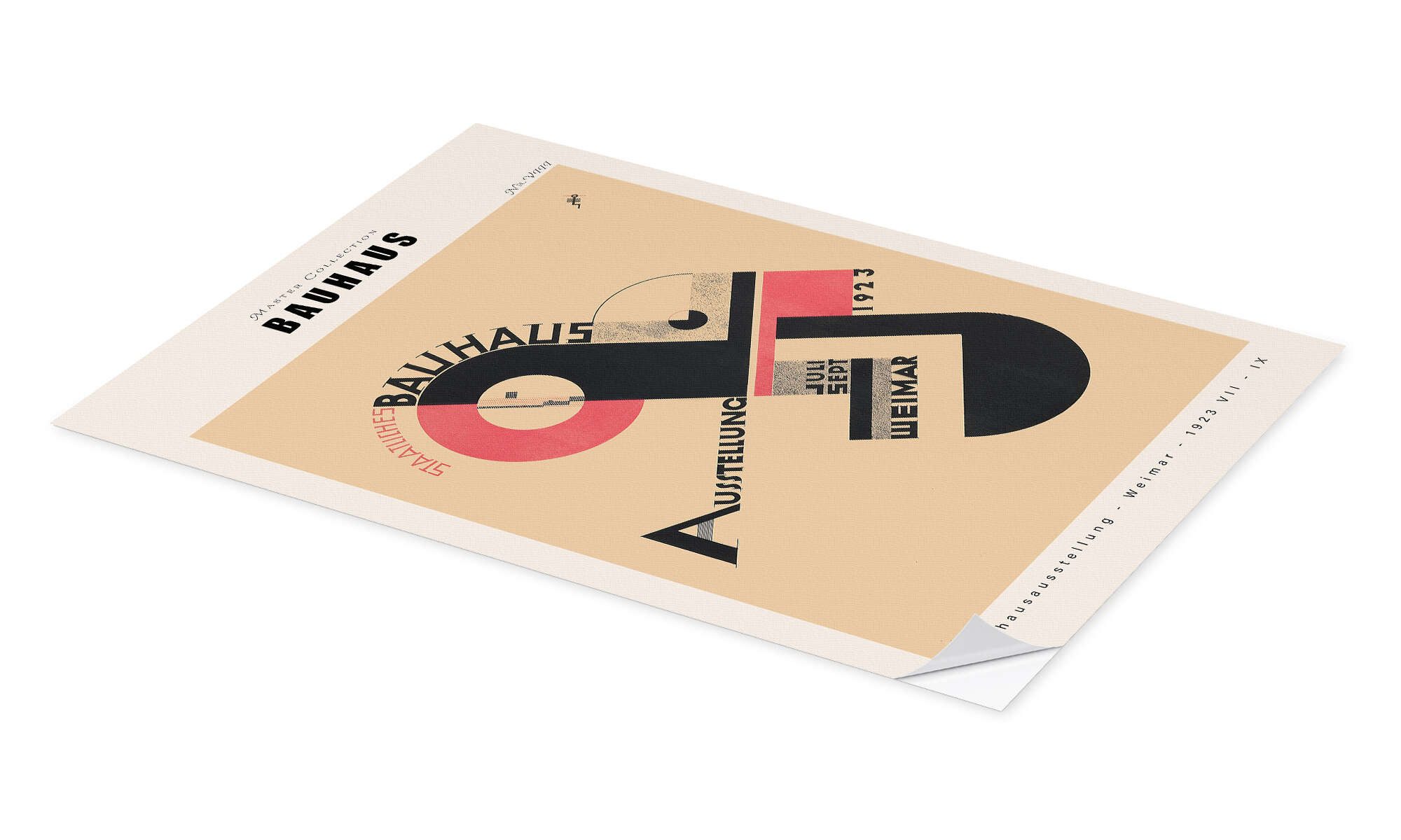 Posterlounge Wandbild Bauhaus Ausstellung Weimar, 1923, Joost Schmidt, erhältlich als Poster, Leinwandbild, Wandsticker oder Acrylglasbild