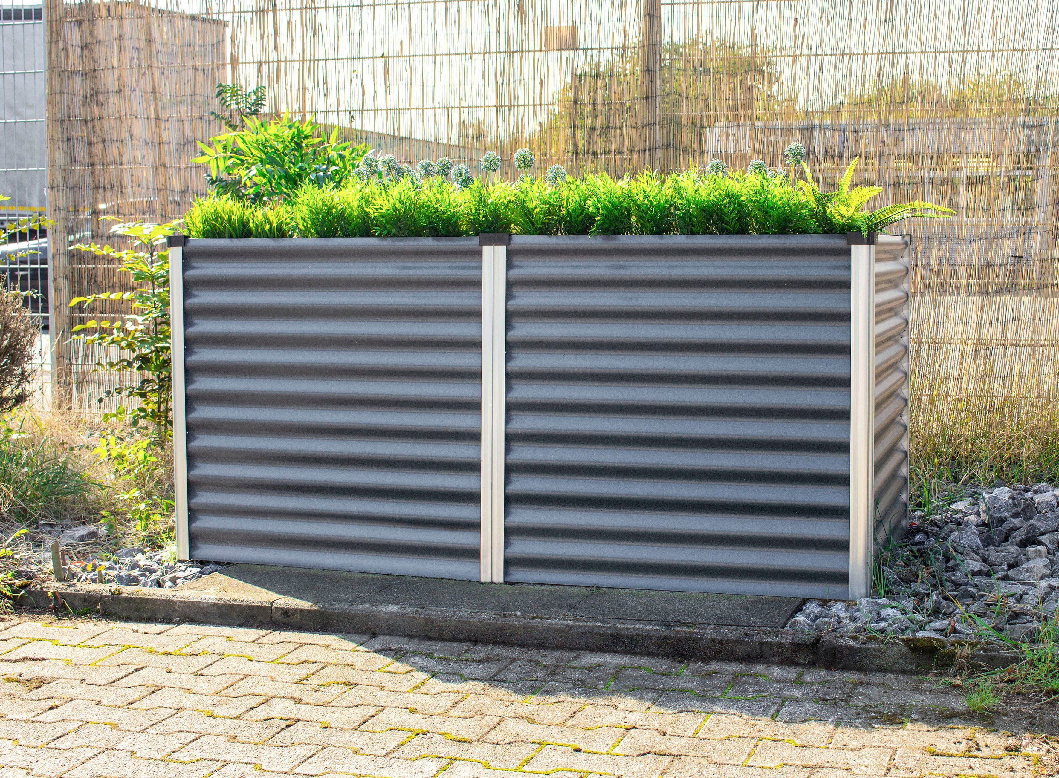 Vitavia Hochbeet Meta 858, BxTxH: 96x188x86 cm, granit/ alu