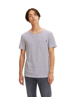 TOM TAILOR Denim T-Shirt STRIPE (1-tlg) aus Baumwolle