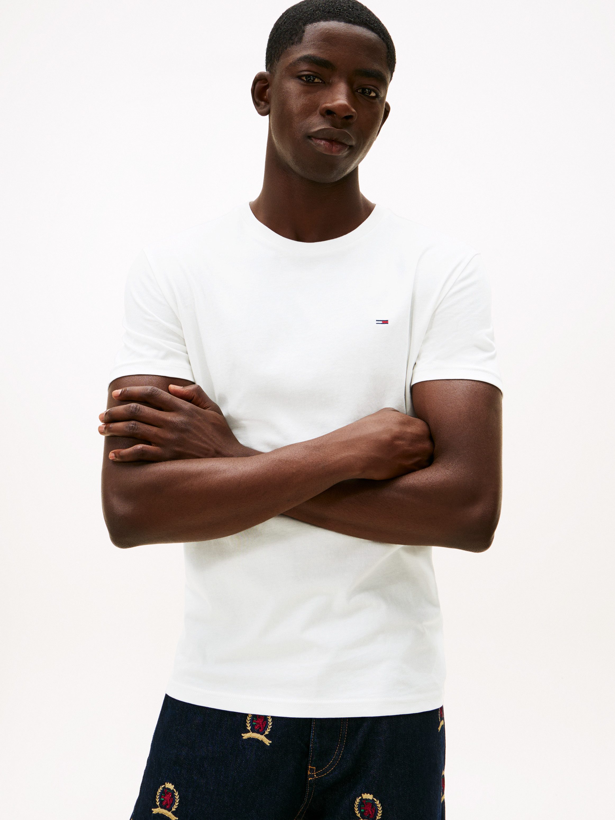 Tommy Jeans T-Shirt TJM EXTRA SLIM 3 PACK (Packung, 3-tlg) Mit Rundhalsausschnitt
