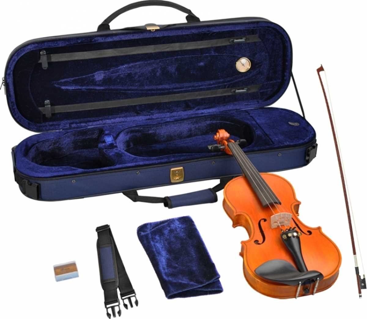 Steinbach Violine Steinbach 1/2 Geige im SET Ebenholzgarnitur wunderschön  geflammt THOMASTIK DOMINANT SAITEN 1/2