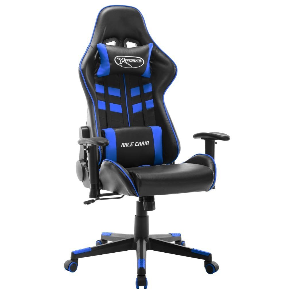 vidaXL Gaming-Stuhl Gaming-Stuhl Schwarz und Blau Kunstleder (1 St) Schwarz und blau | Schwarz und blau | Stühle