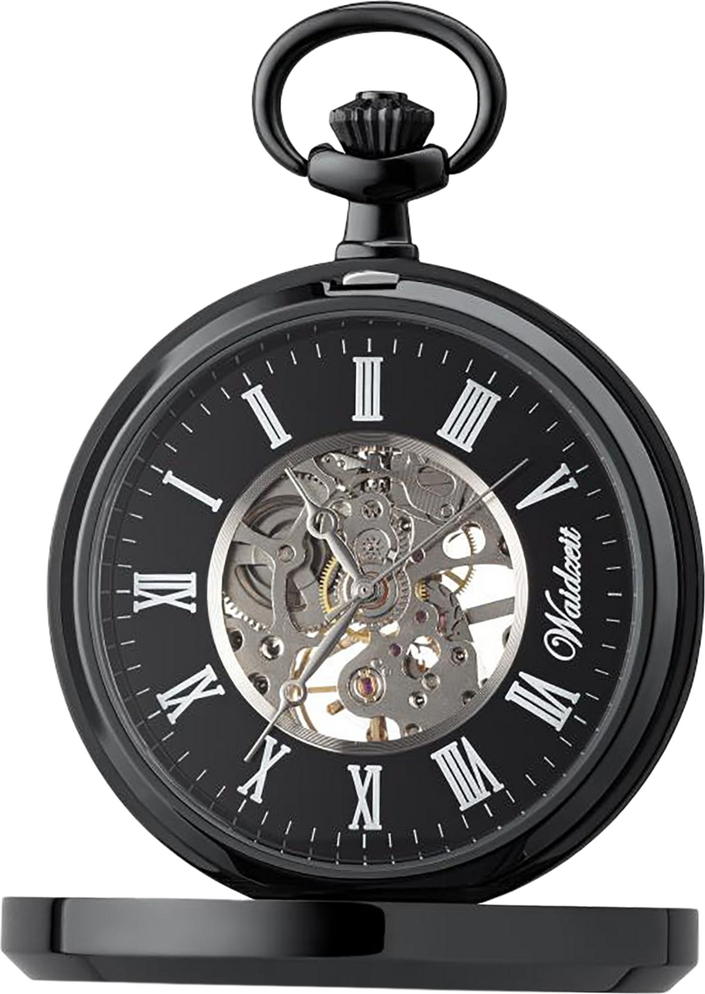 Waidzeit Austria Taschenuhr Waidzeit Herren Taschenuhr Edelstahl, (Analoguhr, Analoguhr), Herren Taschenuhr rund, extra groß (ca. 50mm), Edelstahl, Casual