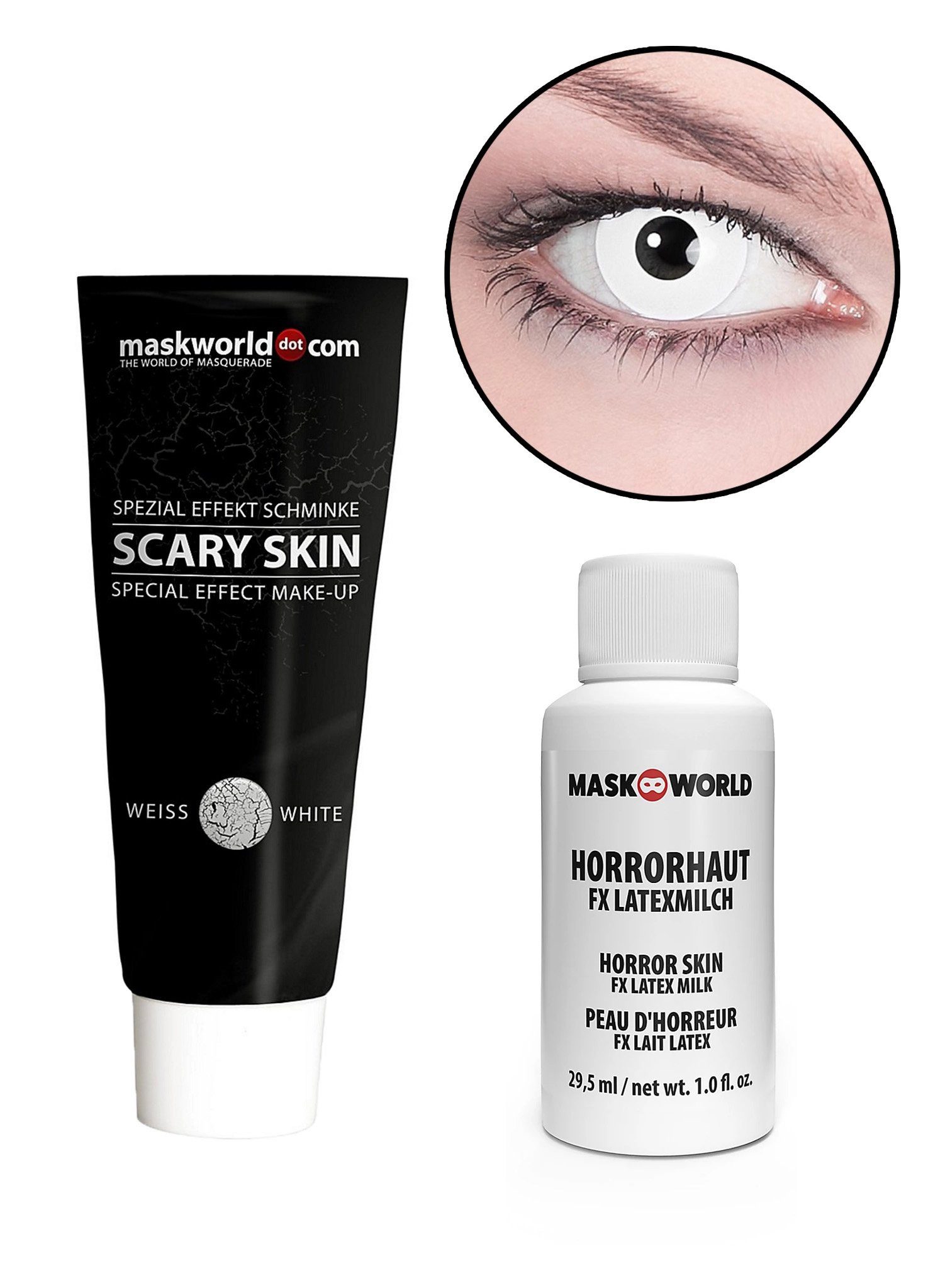 Maskworld Motivlinsen Scary Monster Set, SFX-Set für aller Art von gruseligen Gesichtern