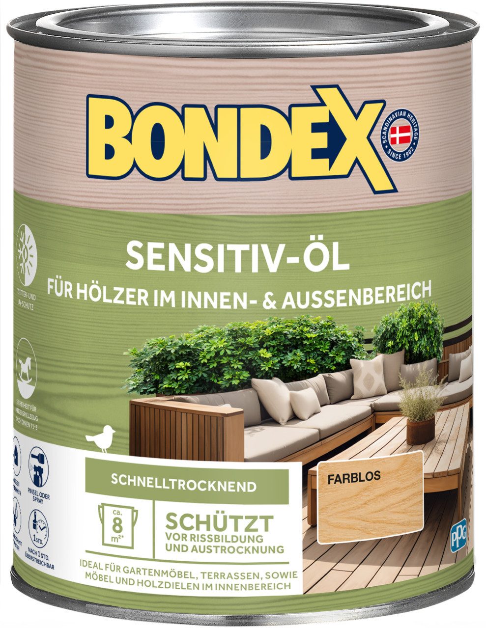 Bondex Hartholzöl Bondex Wetterschutzöl 750 ml farblos