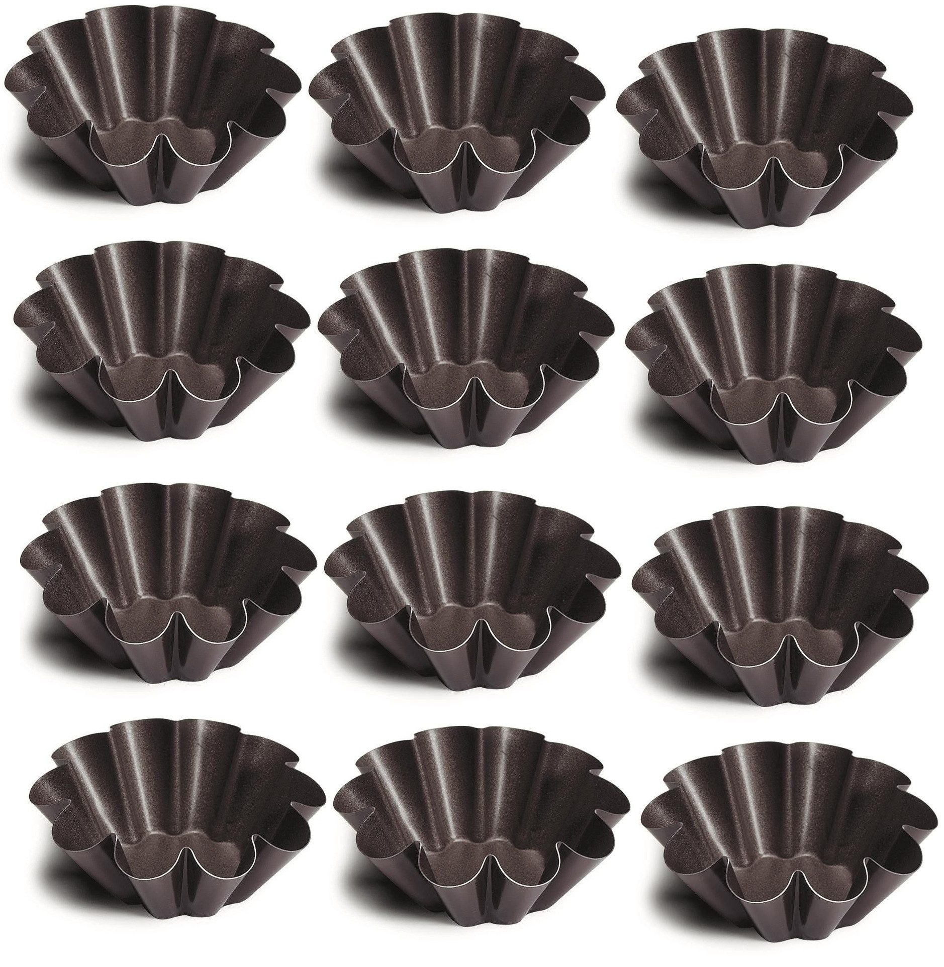 Schneider GmbH Backform 12 x Kuchenform Brotbackform BRIOCHE Non-Stick Antihaft