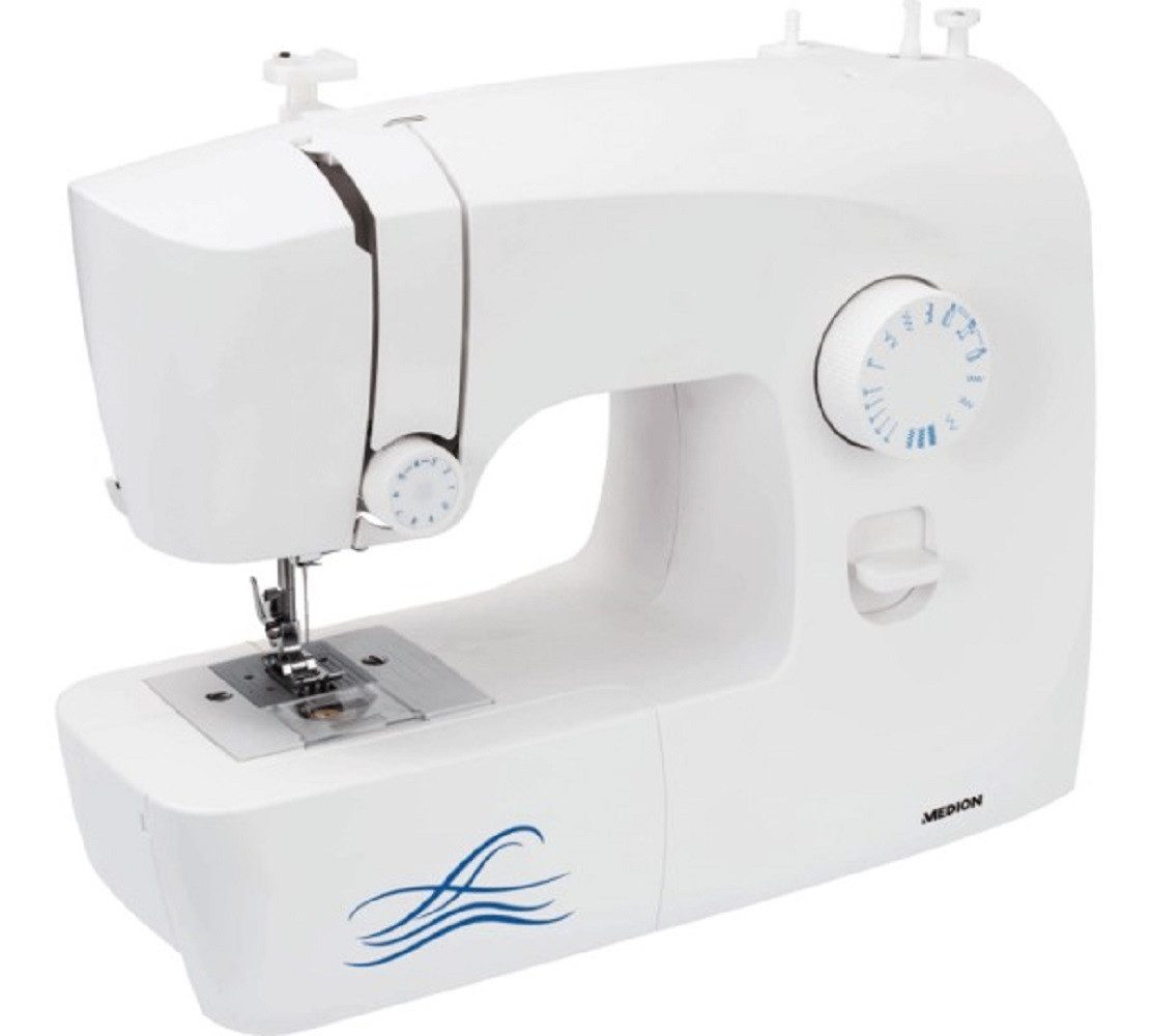 Medion® Freiarm-Nähmaschine Medion MD18005 Freiarm Nähmaschine, Nählicht 4 stufiges Knopfloch