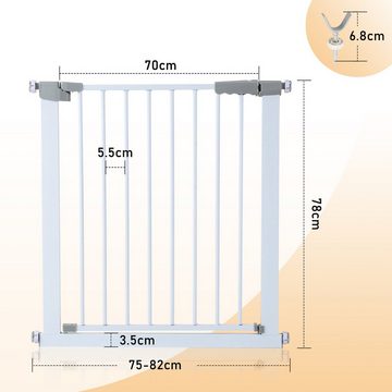 Randaco Treppenschutzgitter Treppen Absperrgitter Ohne Bohren Treppengitter Türschutzgitter Kinder