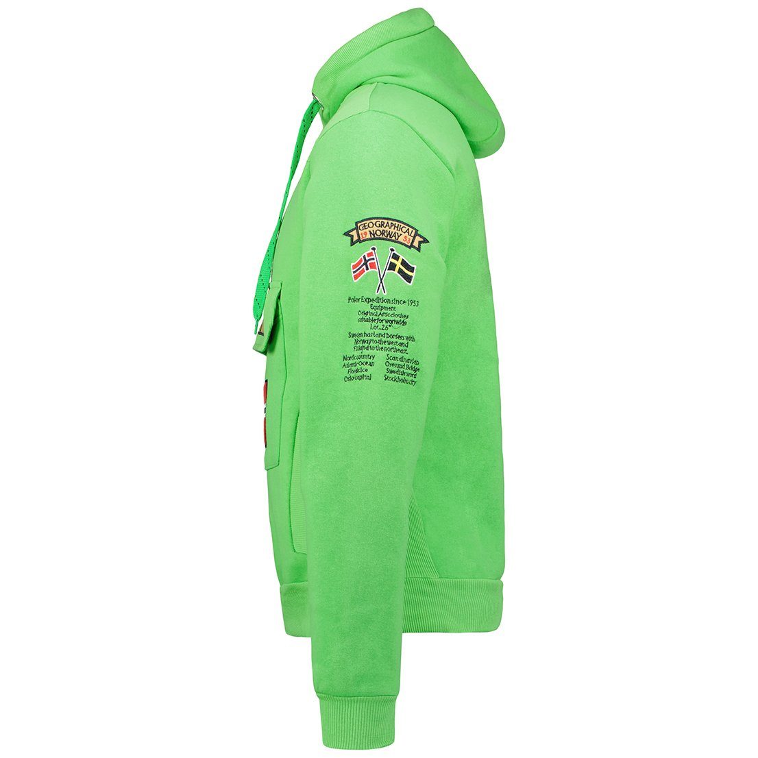 Geographical Norway Kapuzenpullover Gymclass by leyoley mit großer Bauchtasche und warmer Kapuze