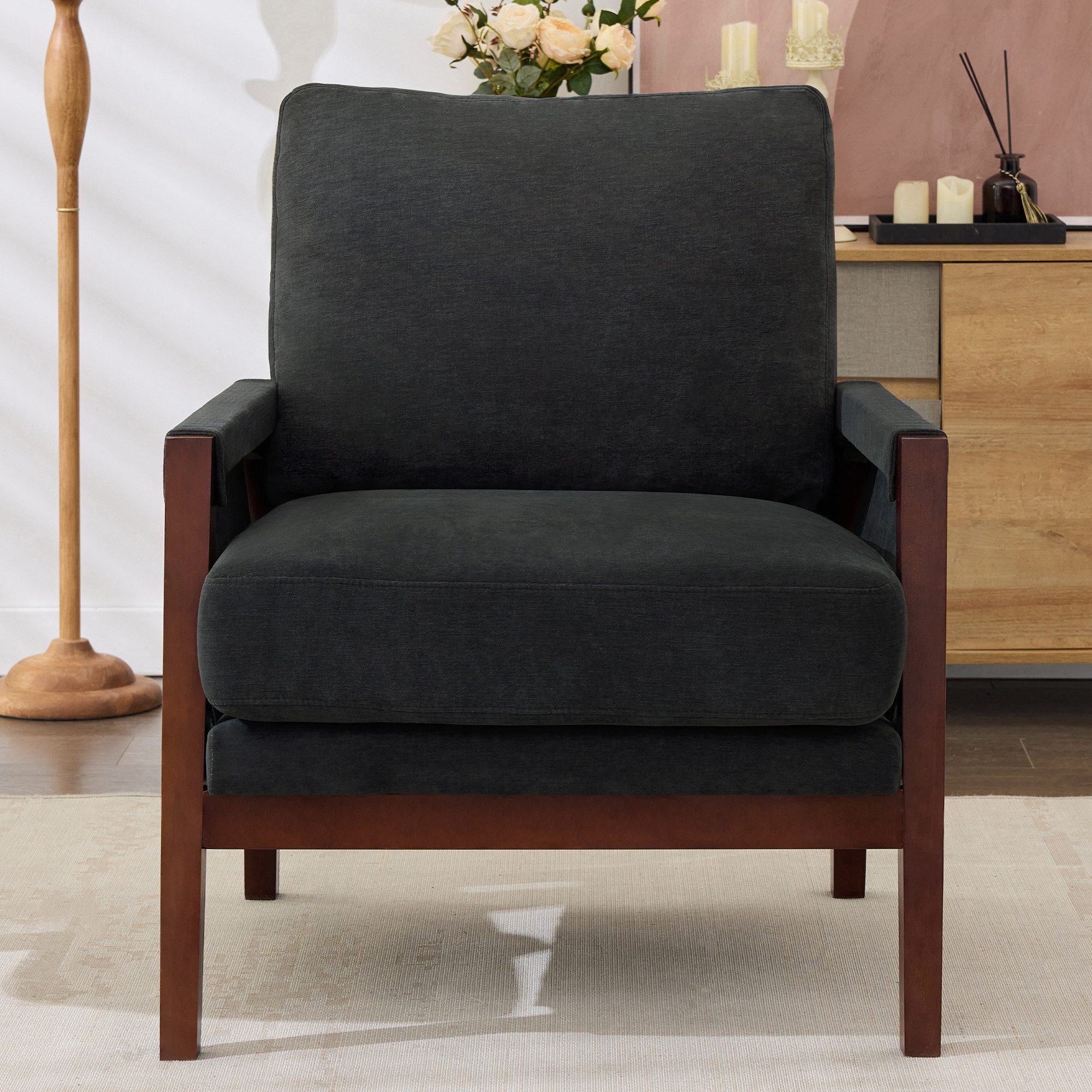 MODFU Ohrensessel Polstersitz (Wohnzimmersessel, Relaxsessel, Lesesessel, günstig online kaufen