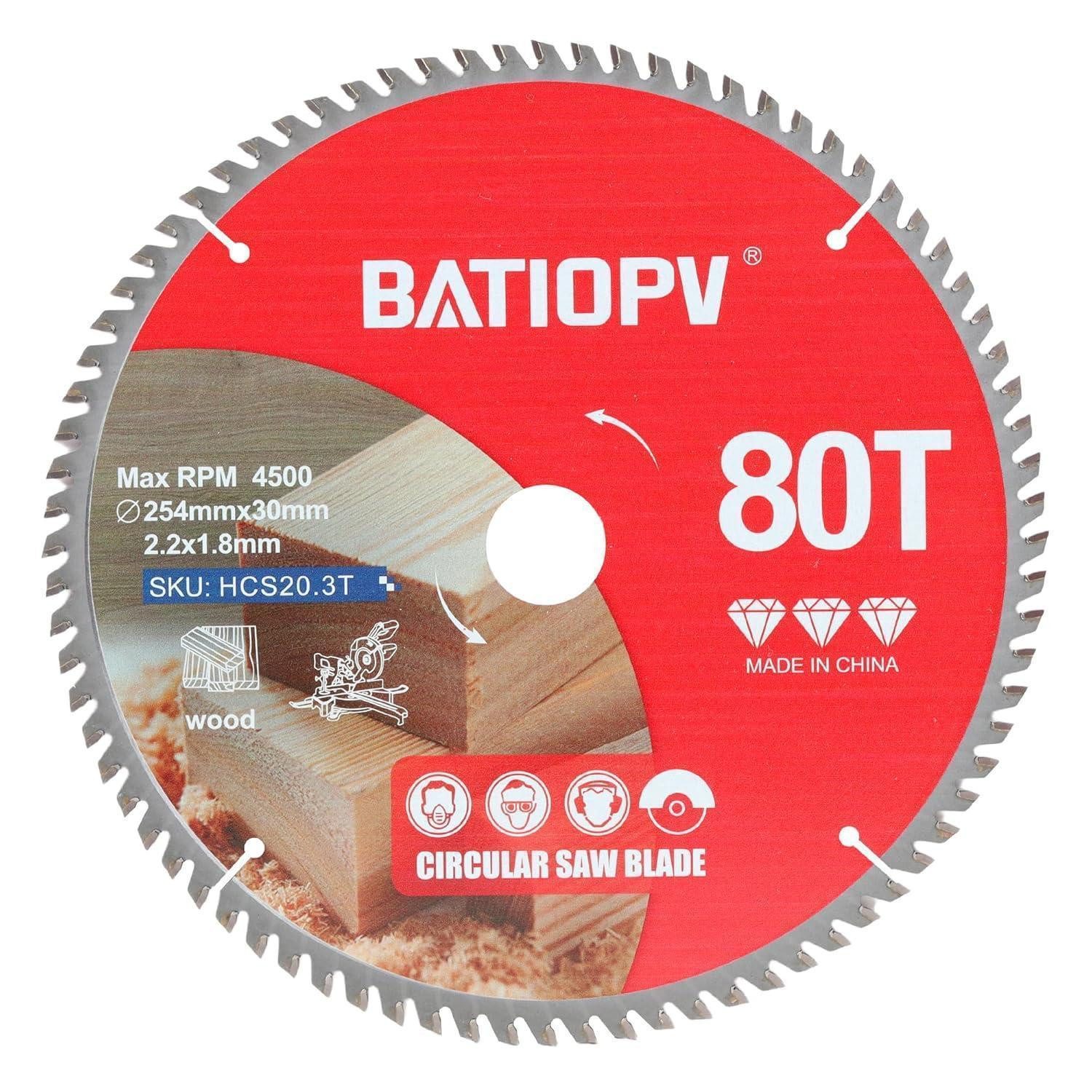LuxusKollektion Kreissägeblatt Kreissägeblatt 254x30mm 80 Zähne Holz