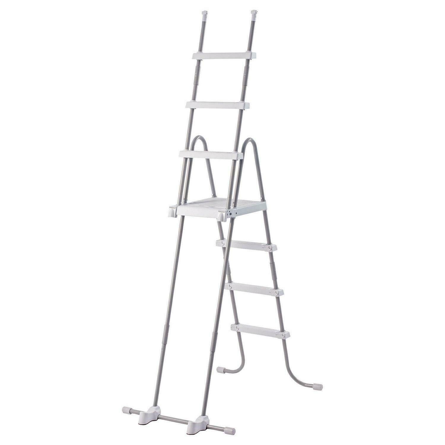 Intex Poolleiter 28076 - Sicherheitsleiter (122cm) + INTEX 29080 Fußbad