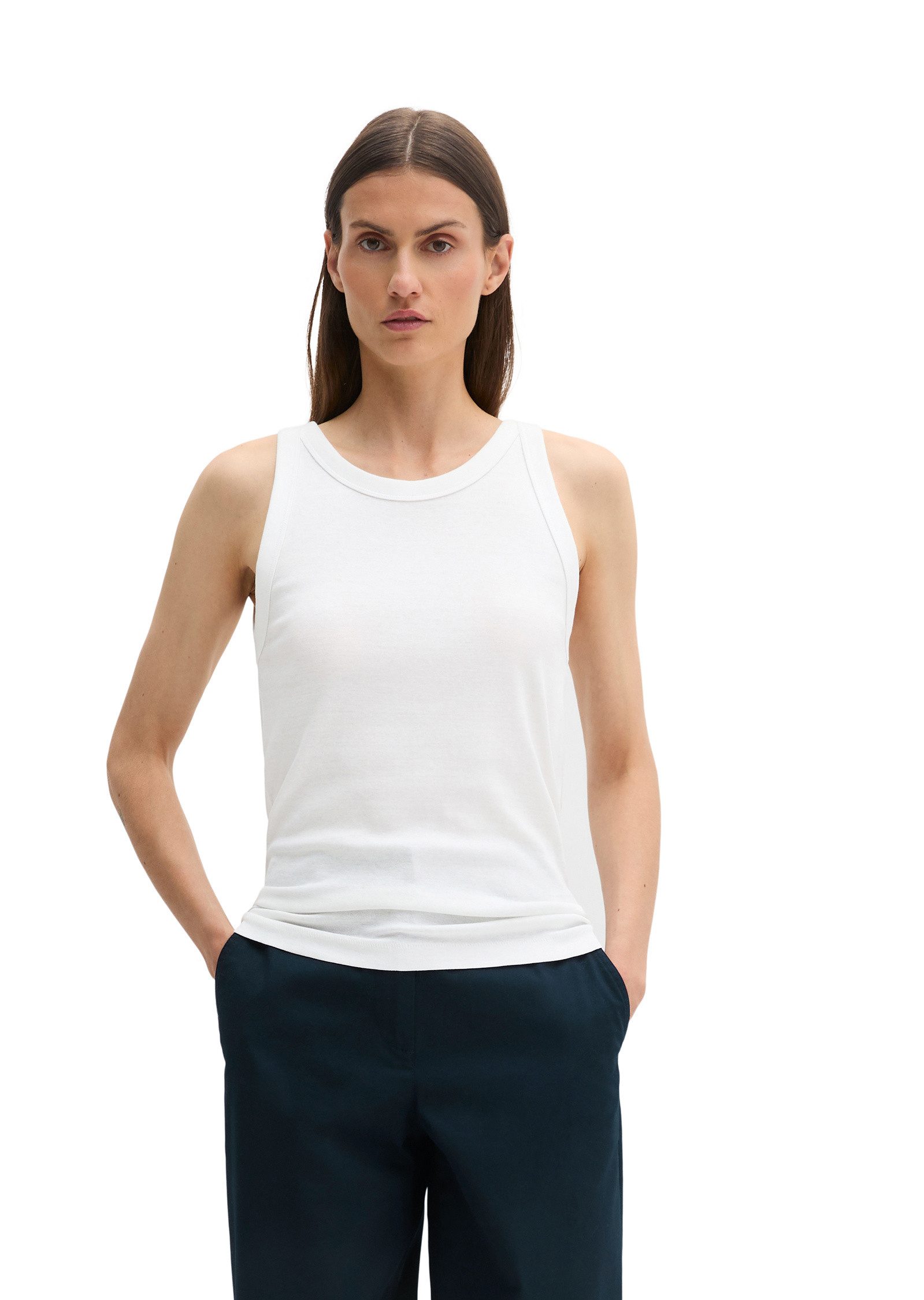 Marc O'Polo T-Shirt aus Rippjersey günstig online kaufen