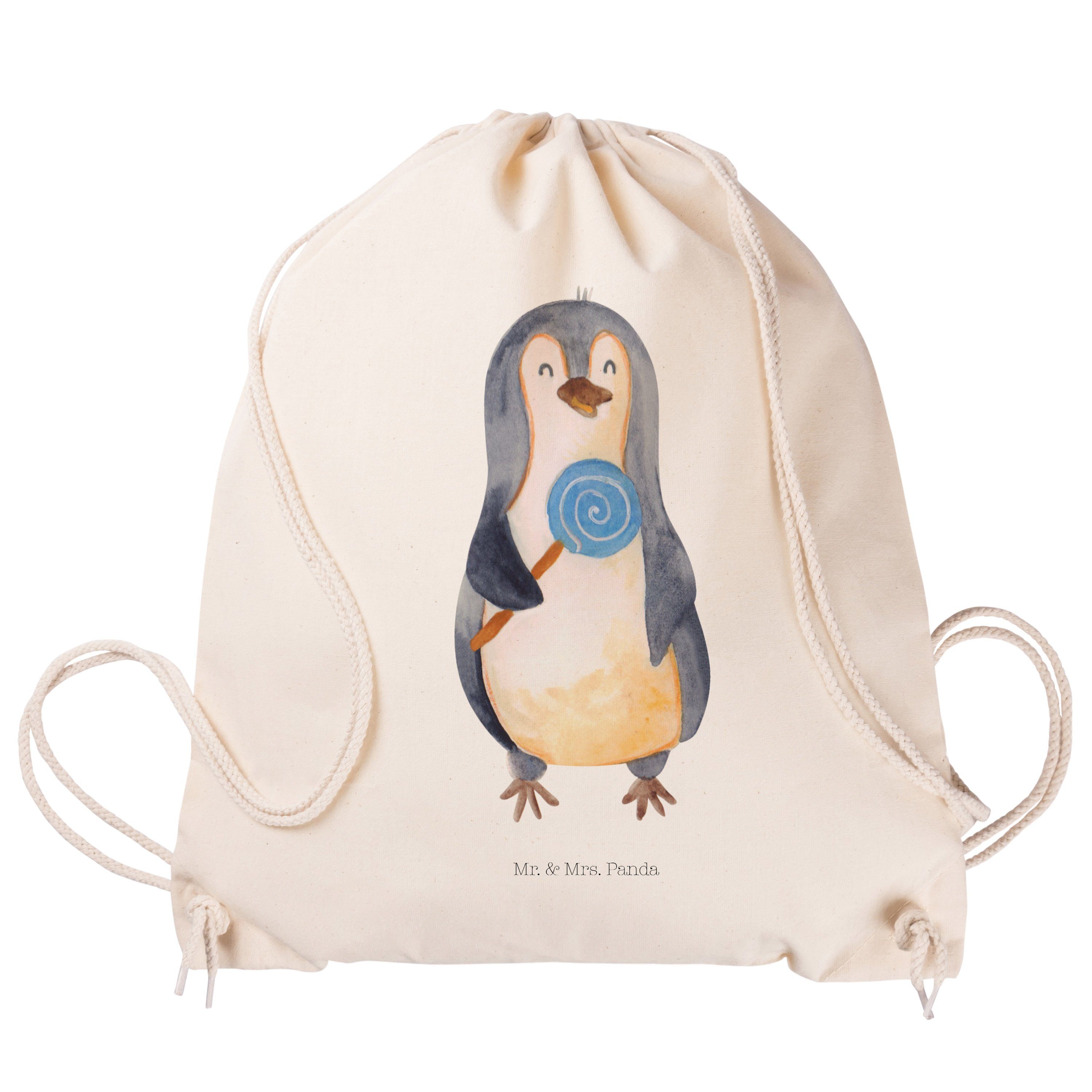 Mrs. Transparent - Tasche, Sporttasche - Lolli (1-tlg) Sporttasche, Mr. Geschenk, Turnbeut Pinguin Panda &