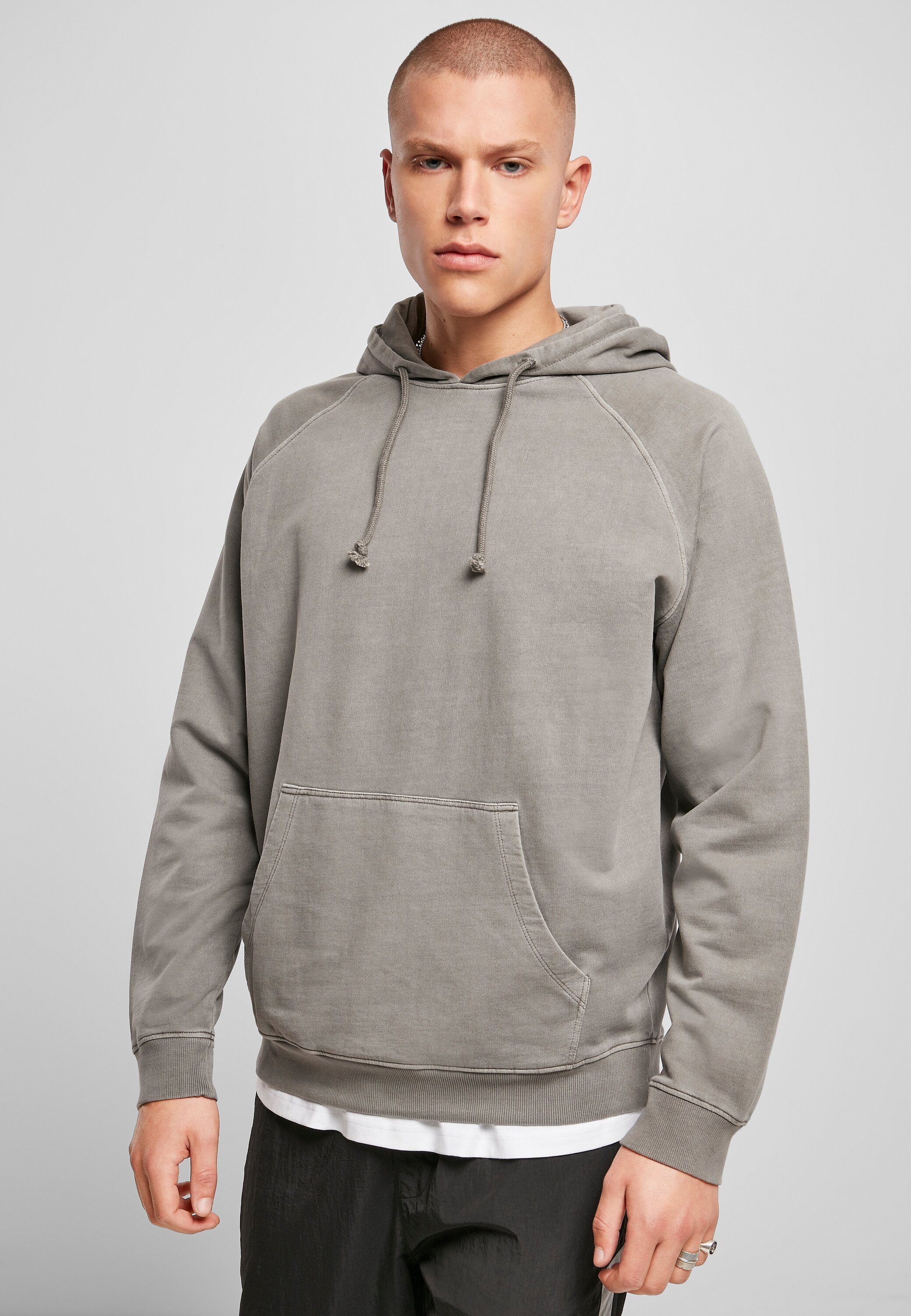 URBAN CLASSICS Sweater Herren Overdyed Hoody (1-tlg) asphalt | Sweatshirts