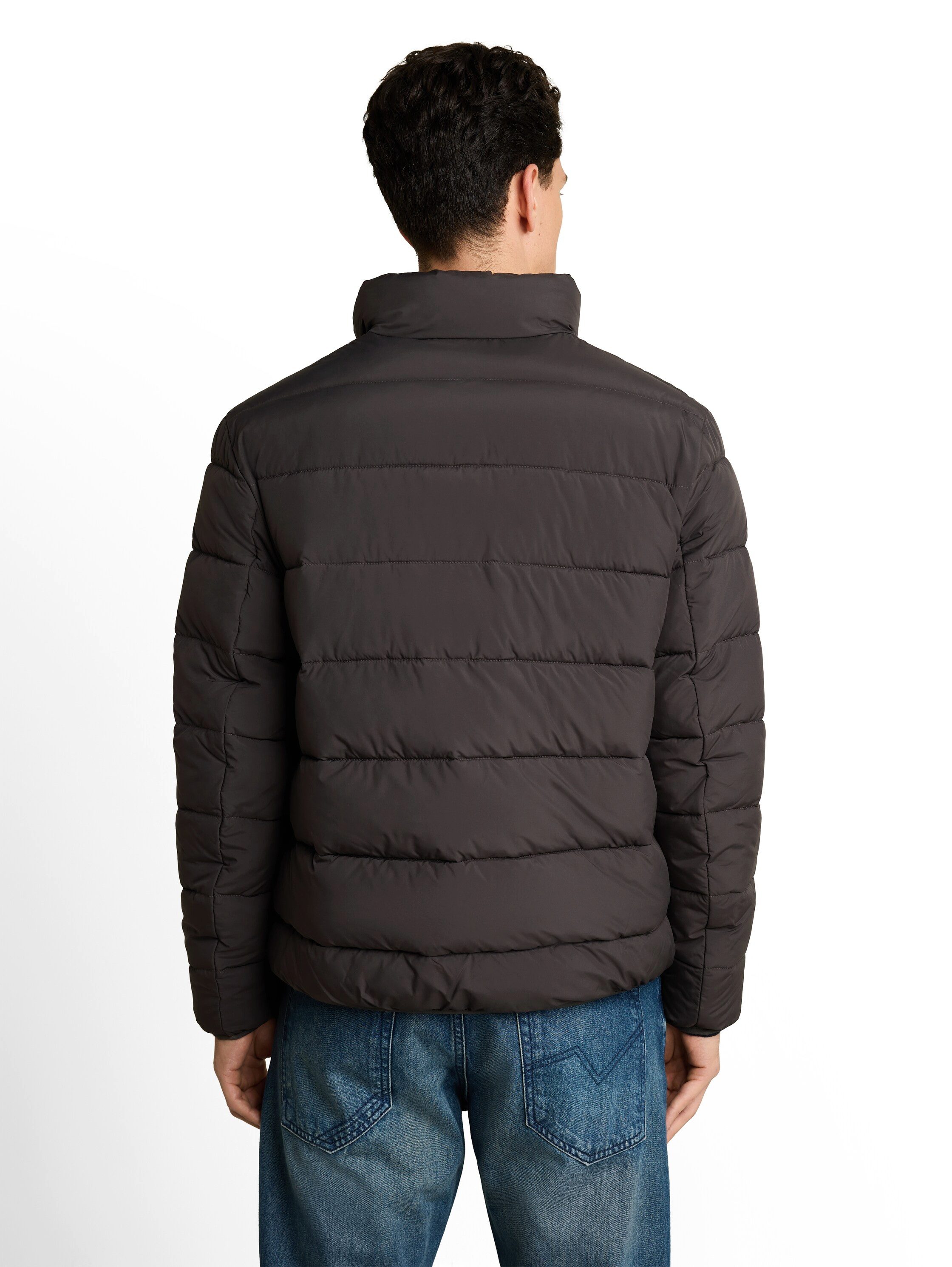 TOM TAILOR Denim Steppjacke mit Reißverschluss, aus Polyester