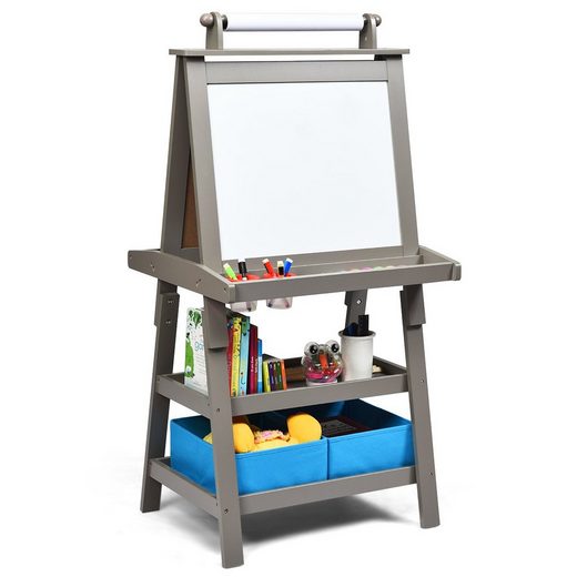 COSTWAY Standstaffelei »Kindertafel Whiteboard & Kreidetafel