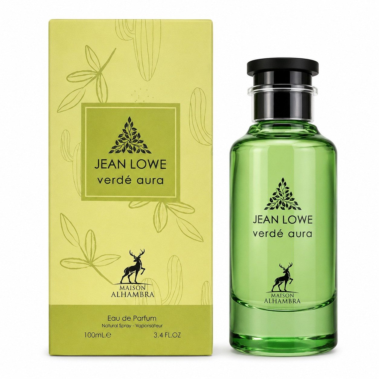 Maison Alhambra Duft-Set Jean Lowe Verde Aura Eau de Parfum + Parfümzerstäuber (leer) Set
