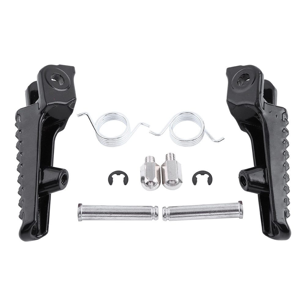 GARRYFIZH Auspuff-Flexrohr Vordere Fußraste für Honda CBR600 F4I CBR919 CBR1000 Schwarz, Aluminiumlegierung, Schwarz