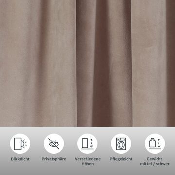 Vorhang Samt Ladina, LeGer Home by Lena Gercke, Multifunktionsband (1 St), blickdicht, Polyester, blickdicht, gewebt, verschiedene Größen