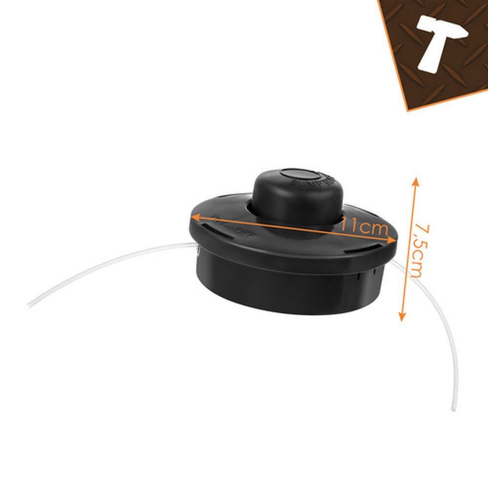 BIGSTREN Rasentrimmer-Ersatzspule Trimmerkopf Schneidkopf, (Spar-Set, 1-St., Freischneider), flexibel anpassbar für unterschiedliche Grasarten – Bild 2 von 5