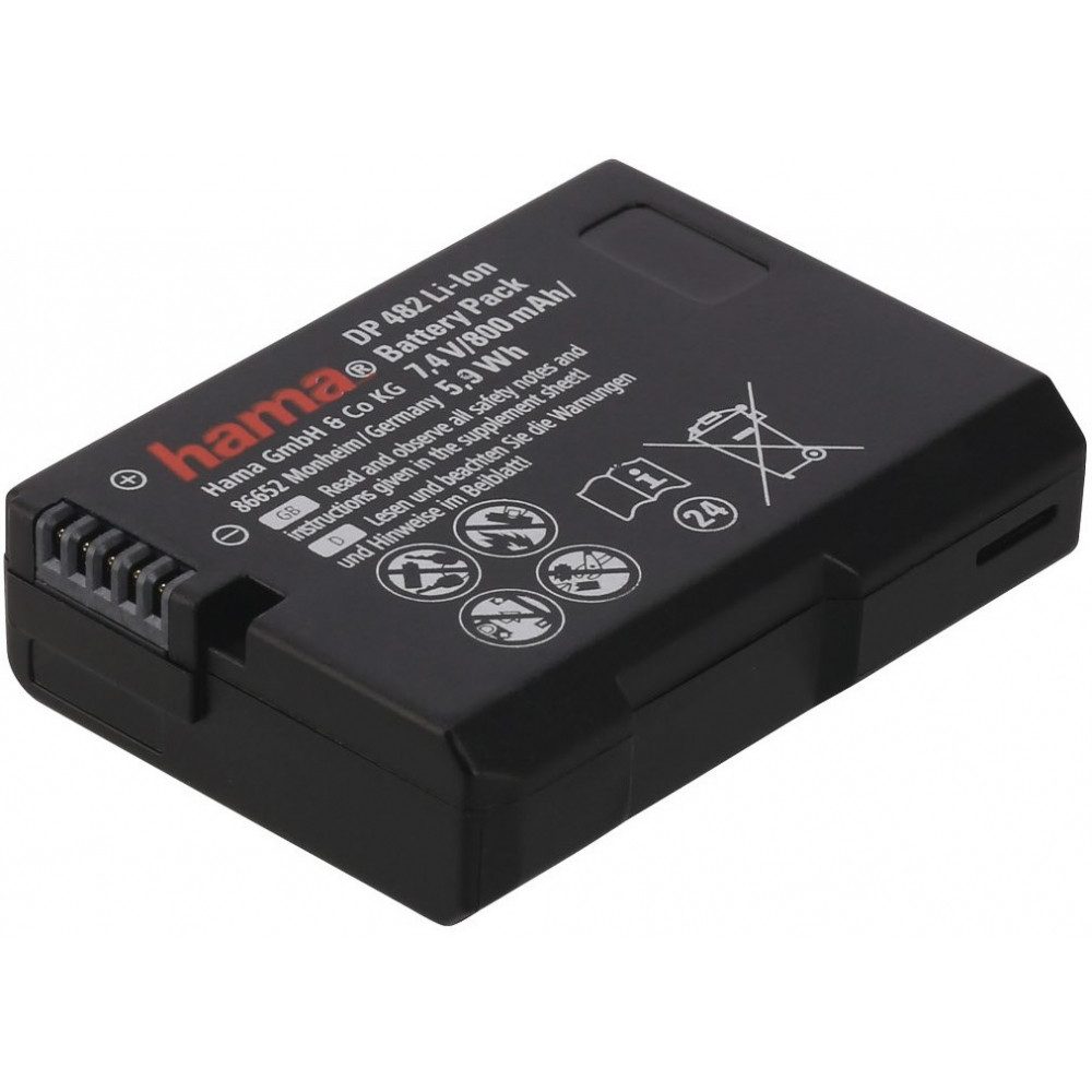 Hama Hama Li-Ion-Akku DP 482 für Nikon EN-EL14a Drohnen-Akku Hama Li-Ion-Akku DP 482 für Nikon EN-EL14a schwarz, Hohe Energiedichte, geringe Selbstentladung, kein Memory-Effekt